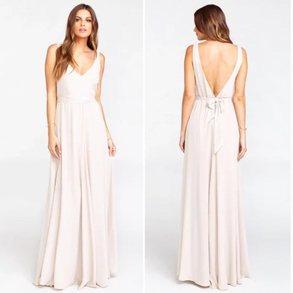 Show Me Your Mumu Jenn Maxi Dress 'Ring Crisp'